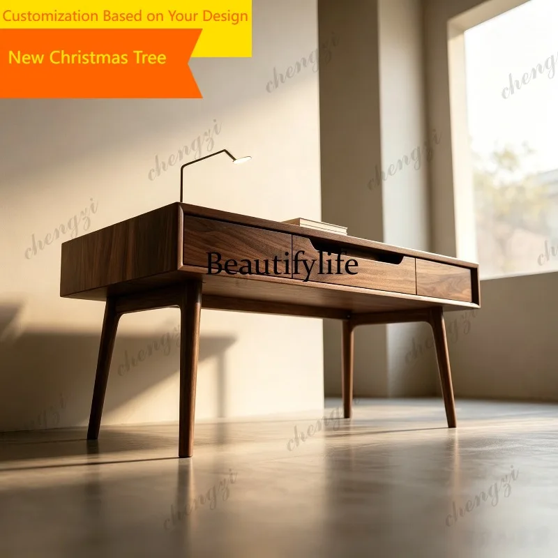 M45 Simple modern ash wood solid wood desk storage desk premium desk