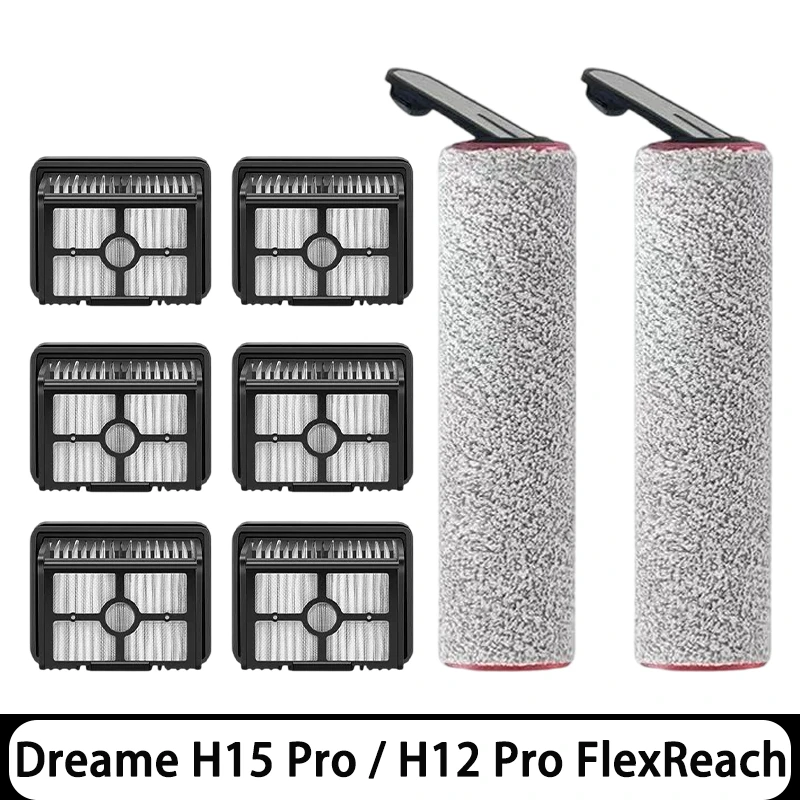

Compatible for Dreame H15 Pro / H12 Pro FlexReach / H13 FlexReach Brush Filter Accessories, ❌NOT for ( Dreame H15 Pro Heat )
