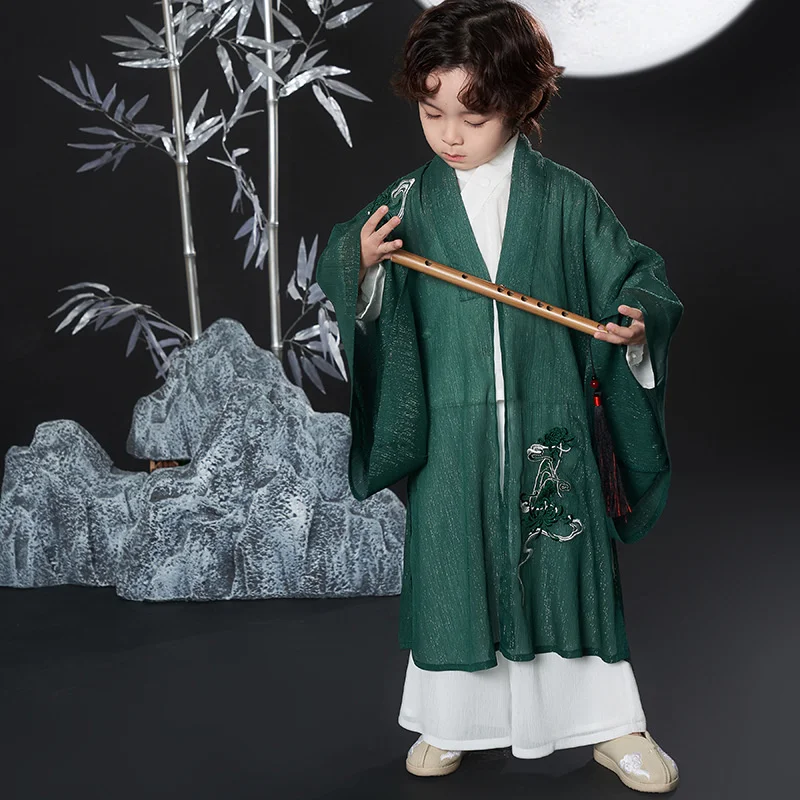 

Children's ancient Tang style Han suit Chinese style boys' suit ancient suit super fairy Chinese style Han suit autumn