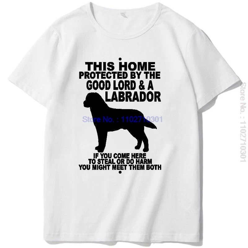 Labrador Retriever Aluminum Dog Fashion Graphic T Shirts Summer Cotton Short Sleeve T Shirt New Shirts And T-Shirts Mens Clothes