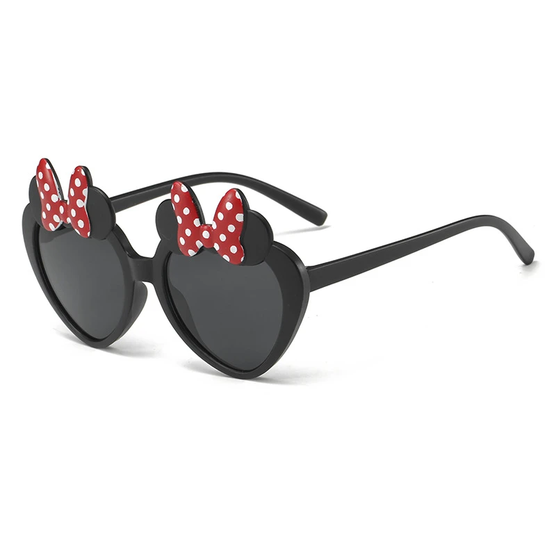 Kawaii Disney Minnie Mouse okulary przeciwsłoneczne dla dzieci zaopatrzenie firm Outdoor okulary przeciwsłoneczne ochronne UV akcesoria urodzinowe dla dziewczynek