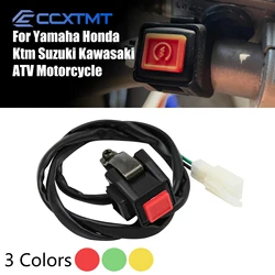 Motorcycle Square Button Switch ON/OFF Engine Starter Switch 22mm Handlebar Ignition For KTM Yamaha Honda Kawasaki SXF XCF EXC