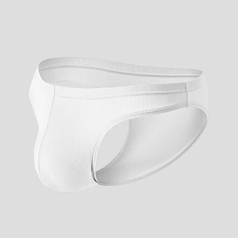 Men S Half Wrap Ice Silk Triangle Panties Sexy Low Waist Solid Color Briefs