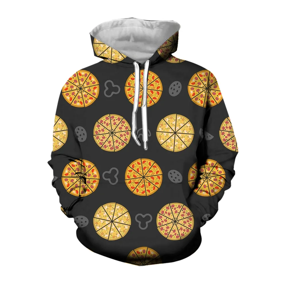 

Jumeast 3D Pizza Style Mens Hoodies Aesthetic Baggy Clothing Fashion Casual Streetwear Oversized Hoodie High Quality Pullover