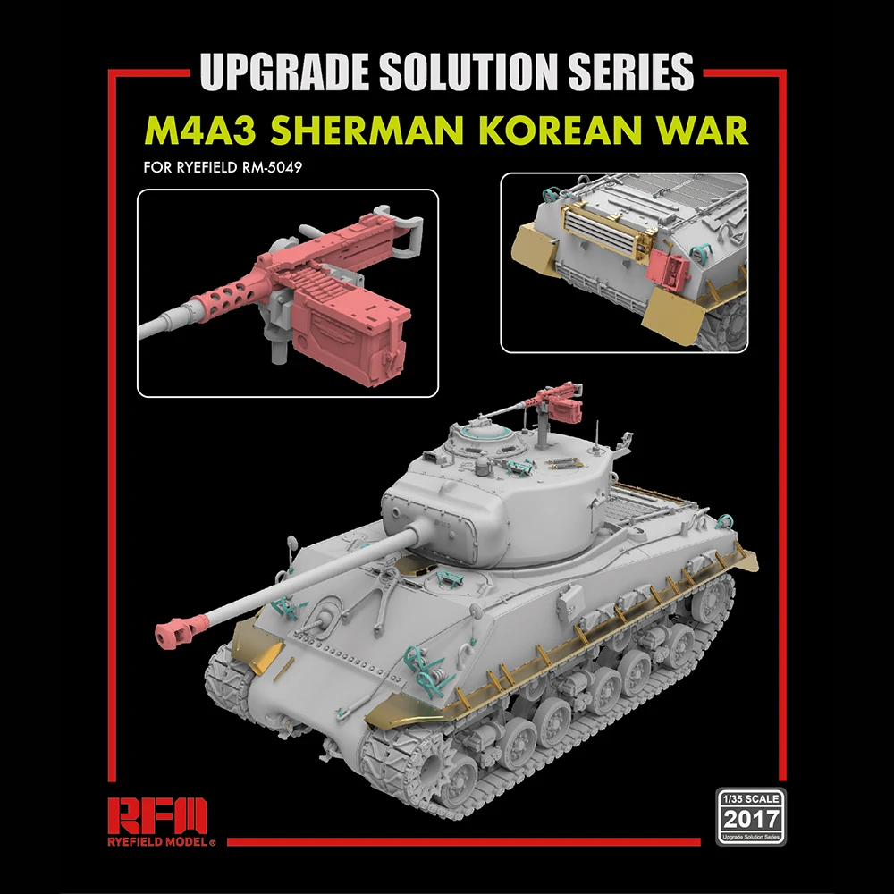 

[Ryefield Model] RFM RM-2017 1/35 M4A3E8 Sherman Korean War Upgrade Solution for RM-5049