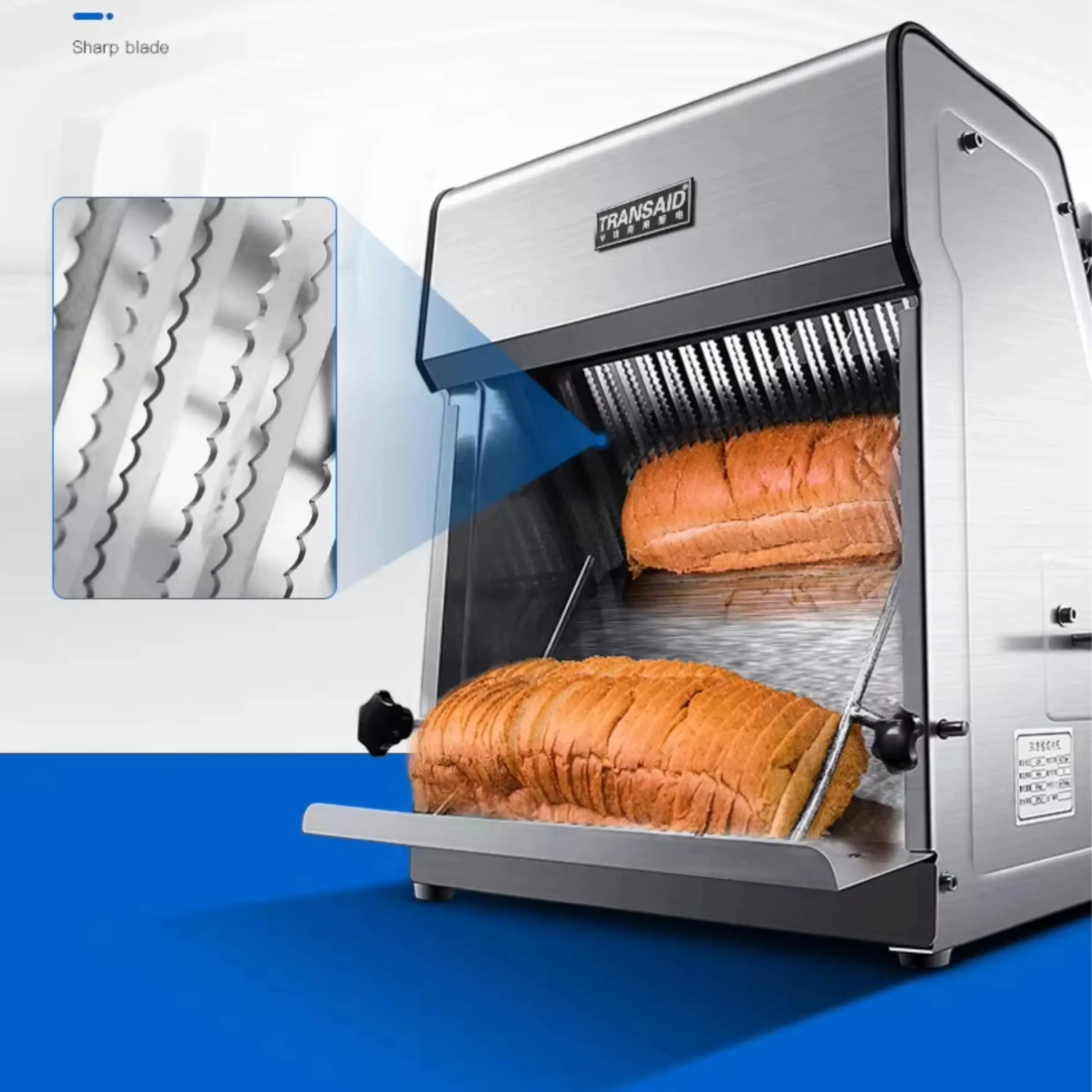 Food Grade Stainless Steel Toast Slicing Equipment Bread Segregator Machine