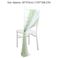 Polyester Chair Sash Wrinkle-Free 9Ft Draping Fabric Versatile Romantic Event Ambiance Wedding Aisle Decorations Ceremony 6