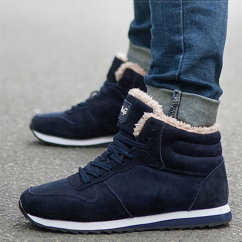 Buty męskie buty zimowe zimowe buty zimowe na co dzień ciepłe futrzane buty męskie botki zimowe trampki ciepłe zwykłe buty