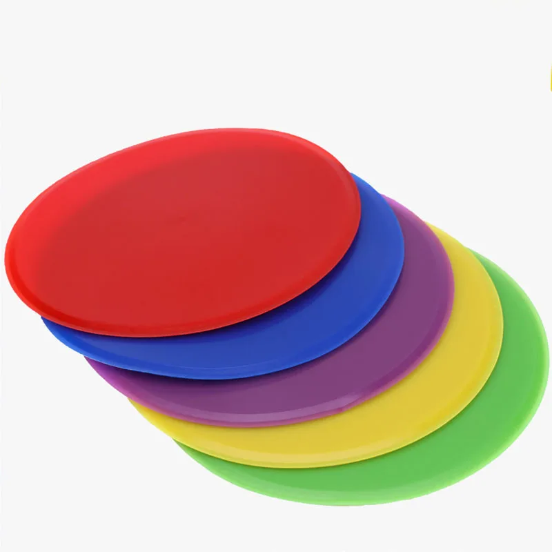 10 PCS 12cm 미끄럼 방지 TPE 민첩성 마킹 디스크, 축구, 농구, 피트니스, 속도를 위한 다채로운 랜드마크 패드