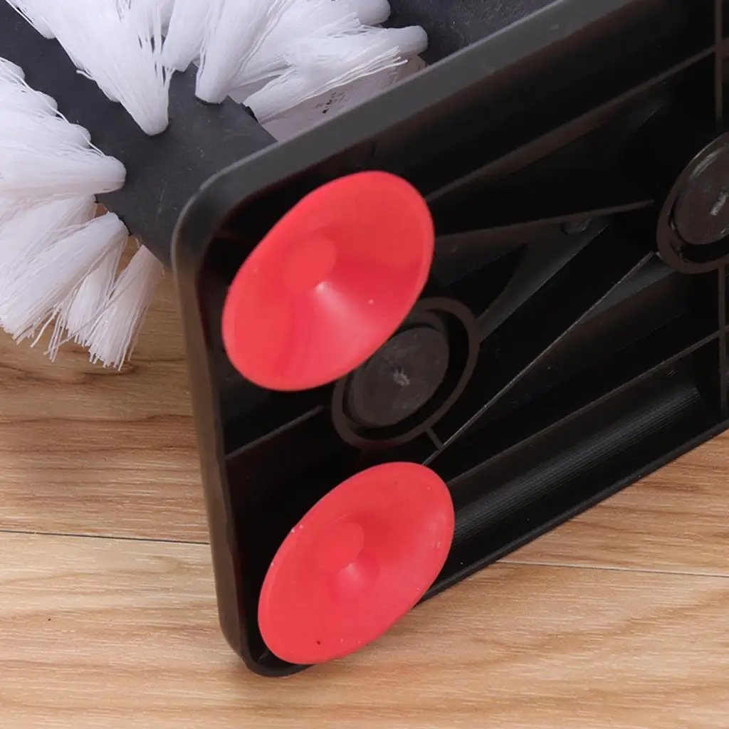 Glass Washing Cleaner Plastic 3 Washer Brush Set Suction Base for Bar Pub Restaurant Countertops