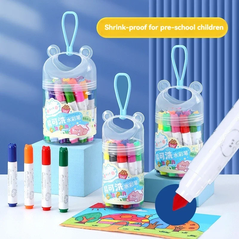 Washable Markers watercolor pen for Kids, 12-24 Colors Washable Markers Set Coloring Marker Bulk for School Classroom Supplies