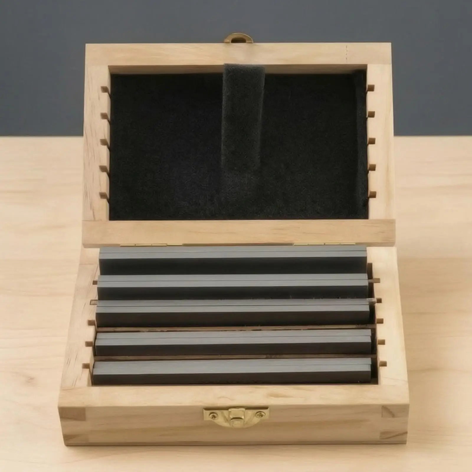 12 Pieces Hardened Parallel Blocks Engraved Size Markings, Parallel Block Set with Wooden Storage Case, for Milling Machine