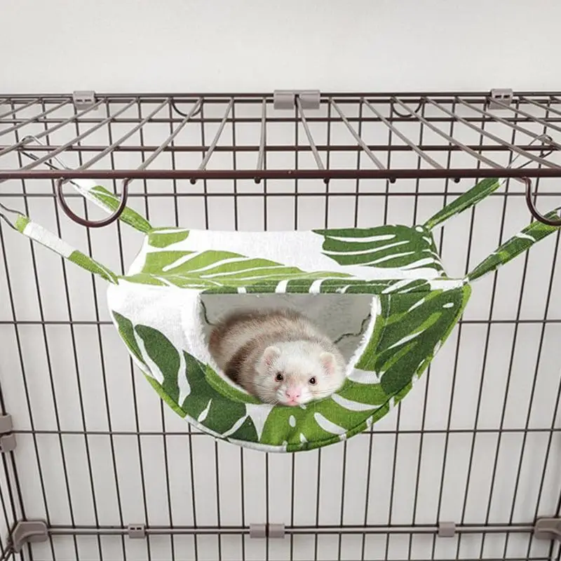 Ferret Hammock Warm Guinea Pig Hammock for Pets Play and Rest Small Animal Bed Cage for Chinchilla Parrot Sugar Glider Ferrets