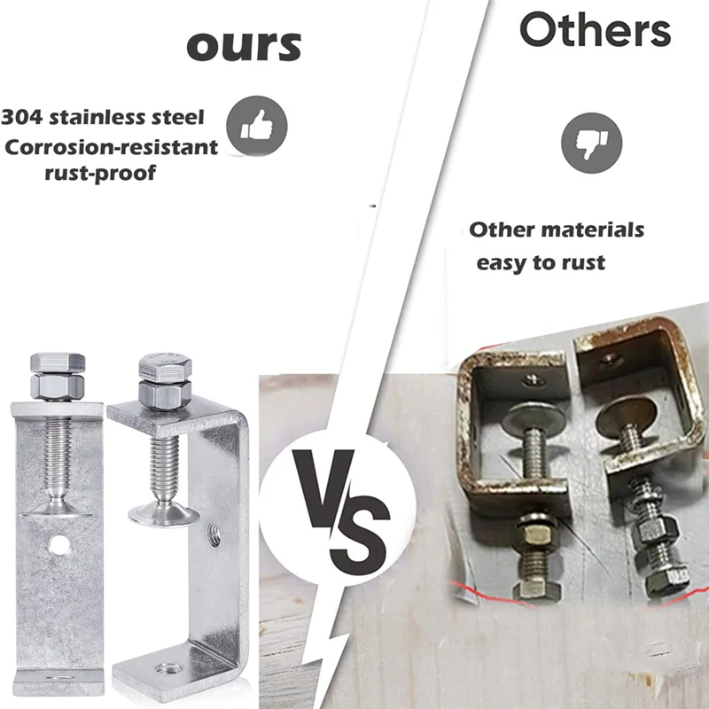 A44F-Clamp Heavy Duty Clamp Metal C Clamp Woodworking C-Clamp With Wide Jaw Opening (130MM),2PCS