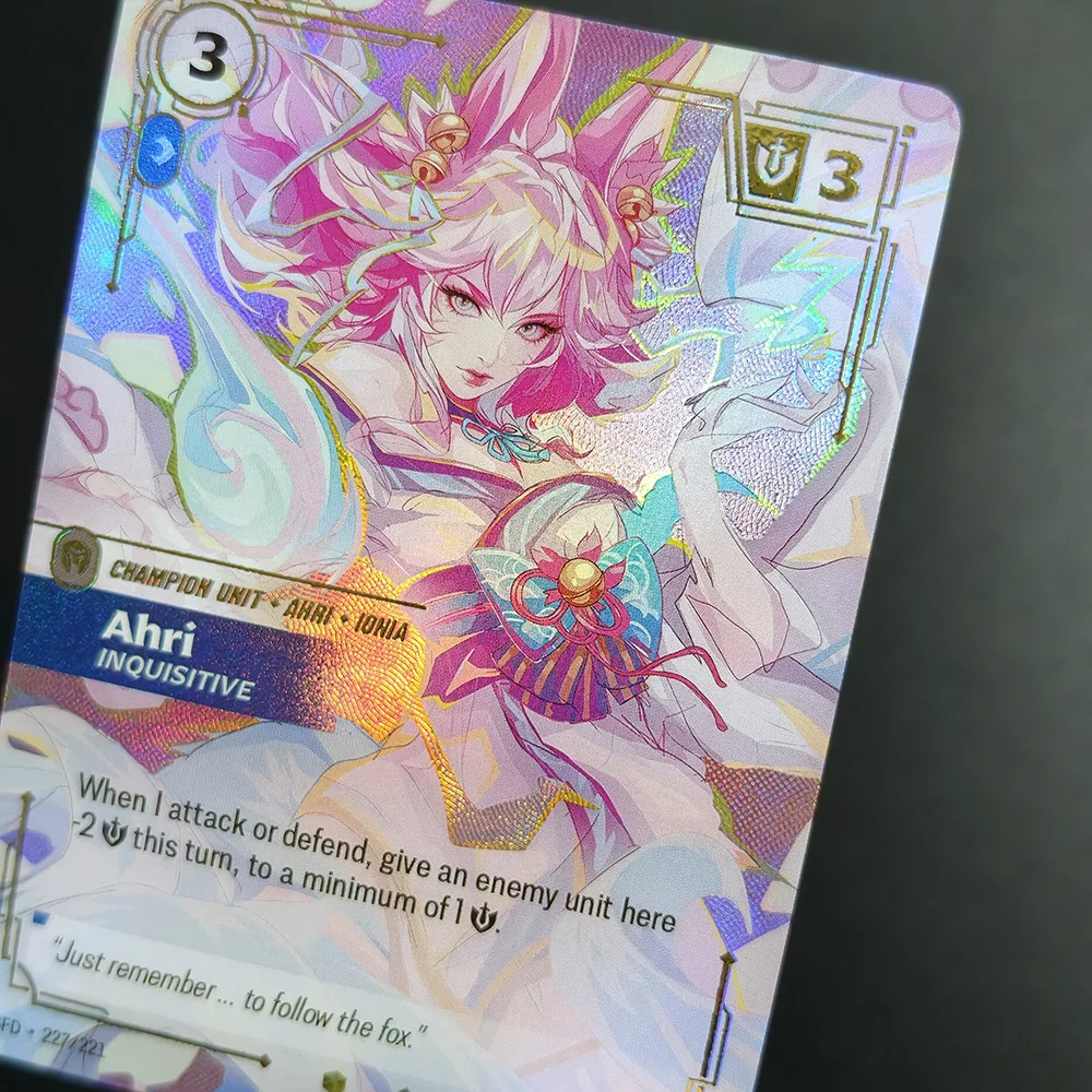 Proxy Riftbound League of Legends Spiritforged SFD Vayne Ahri Irelia Bard Teemo Yone Yasuo Overnumbered Collection Tcg Game Card view 4