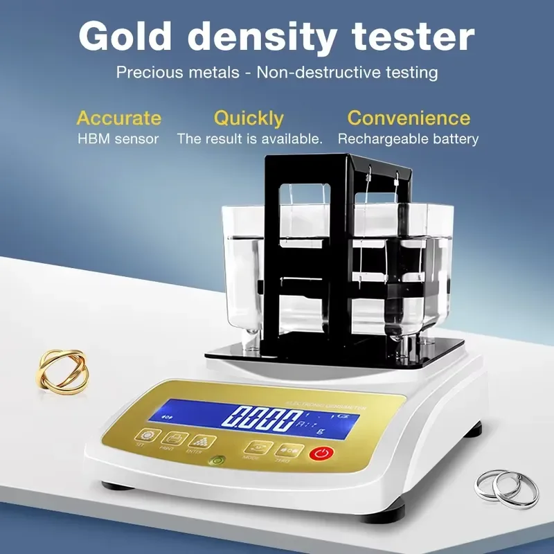 Factory Wholesale Gold Density Meter Platinum Purity Tester Silver Jewelry Precious Metal Identification Instrument