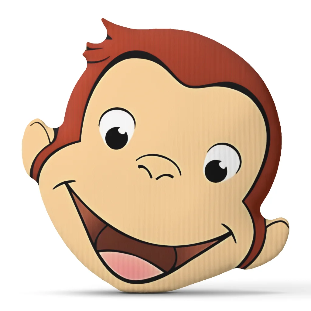 George The Curious Shaped Throw Pillow Stuffed Monkey Cushion Cartoon Character Pillow Kids Bedroom Sofa Home Decor