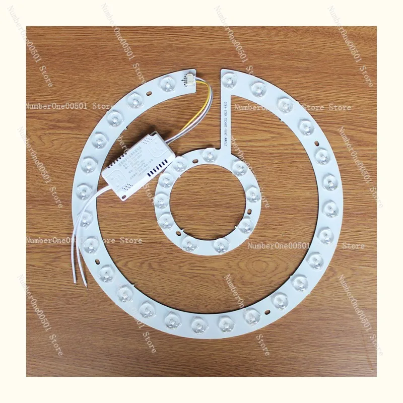 LED Ceiling Light Panel Circular Replacement for Ceiling Fan Lamp Eye Protection LED Beads Three Colors Dimmable Home Use