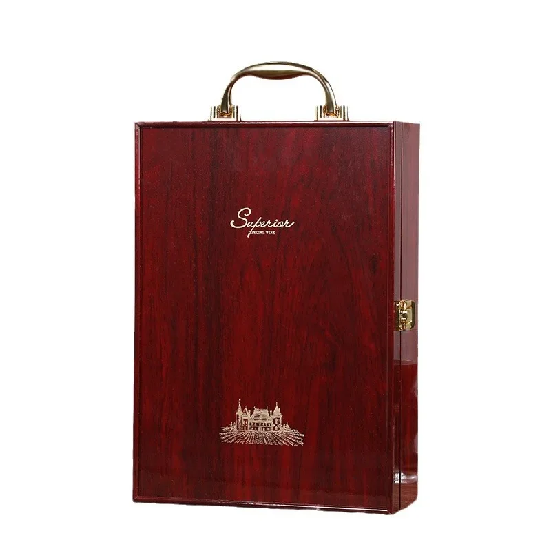 

Piano Painting Red Wine Box Imitation Redwood Wine Gift Box Red Wine Box