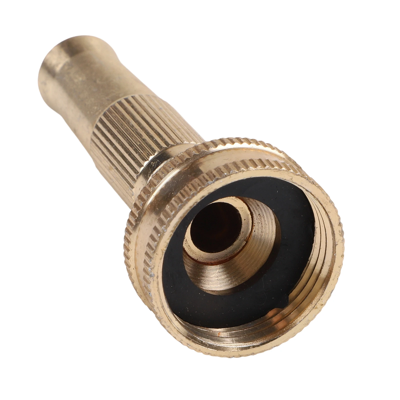 Brass Spray Nozzle Designed for Standard Garden Hoses with Adjustable Flow and Proven Durability in Wet Conditions