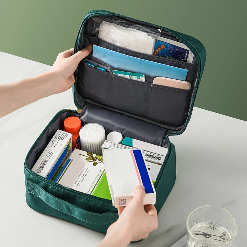 [LXYA68Z!] Portable Storage Bag Multifunctional First Aid Kit For Hiking, Backpacking, Camping, Travel, Car And Cycling
