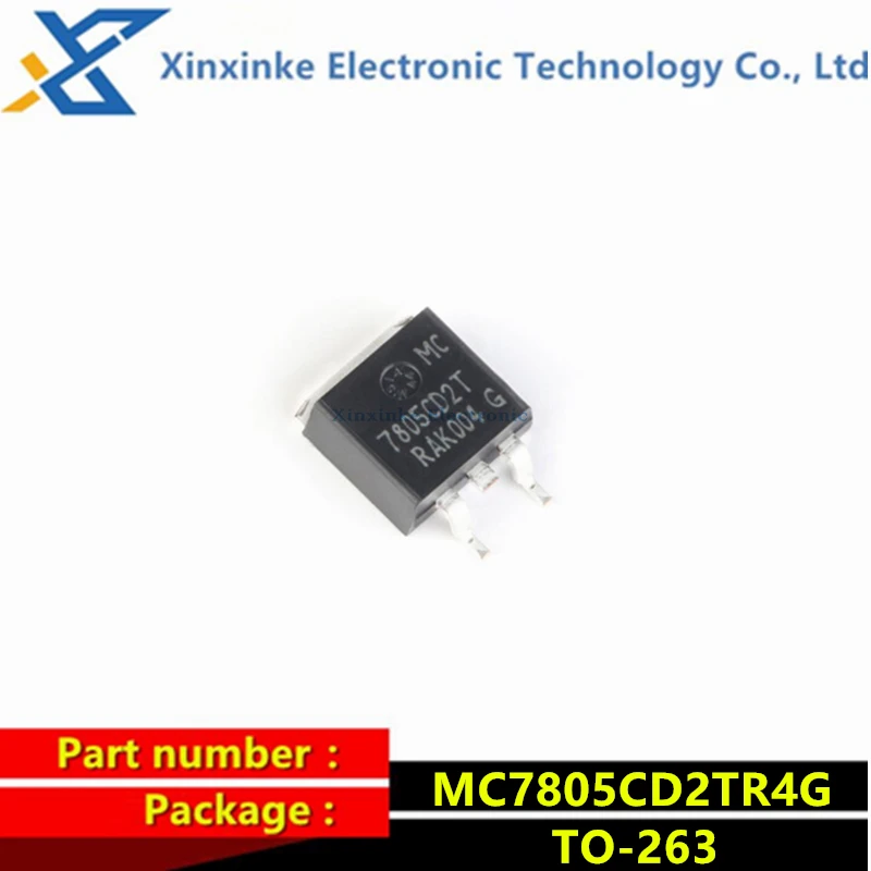 

5PCS MC7805CD2TR4G Marking：805CD2T TO-263 Linear Regulator Chip