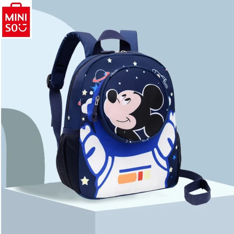 

MINISO Disney cartoon Mickey outdoor travel large capacity backpack for students, lightweight and load reducing backpack