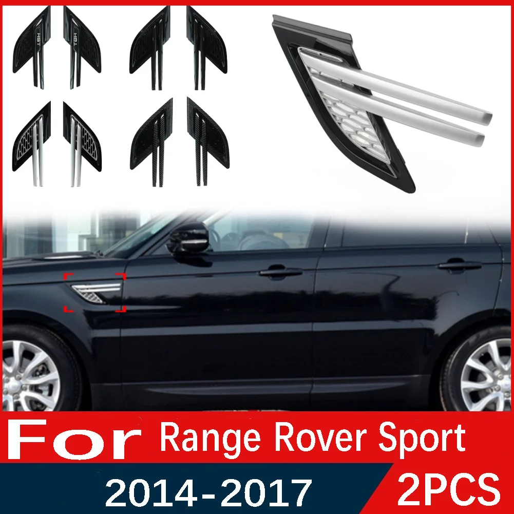 Samochód boczny błotnik kratka z siatki zewnętrzny dopływ powietrza Grill odpowietrznik wylot siatki dla Land Rover Range Rover Sport L494 2014-2017