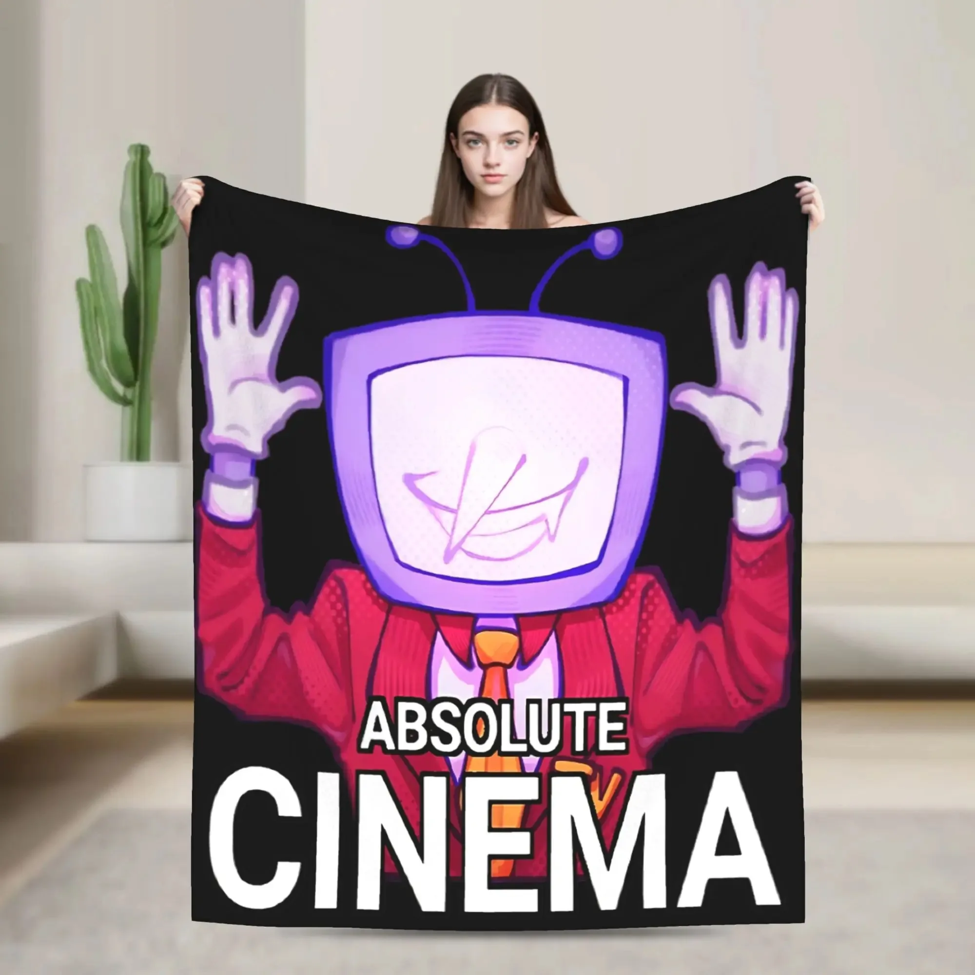 

Deltarune Spamton And Tenna Child Of Divorce Soft Warm Blanket Plush Throw Blanket Fashion Bed Flannel Bedspread Sofa Bed Cover