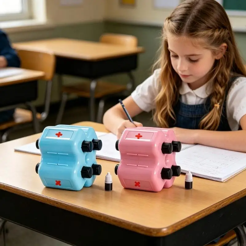 Interactive Mathematics Roller Stamper Addition/Subtraction/Multiplication/Division Practice Stamper Math Teaching Aid 