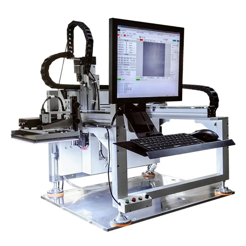 Fully automatic visual synchronous dispensing machine, fully automatic precise positioning