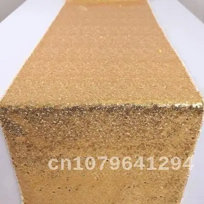 Sequin Table Runner Luxury Rose Gold Silver Table Runners Modern Sequin Table Runner For Party Table Cloth Wedding Decoration