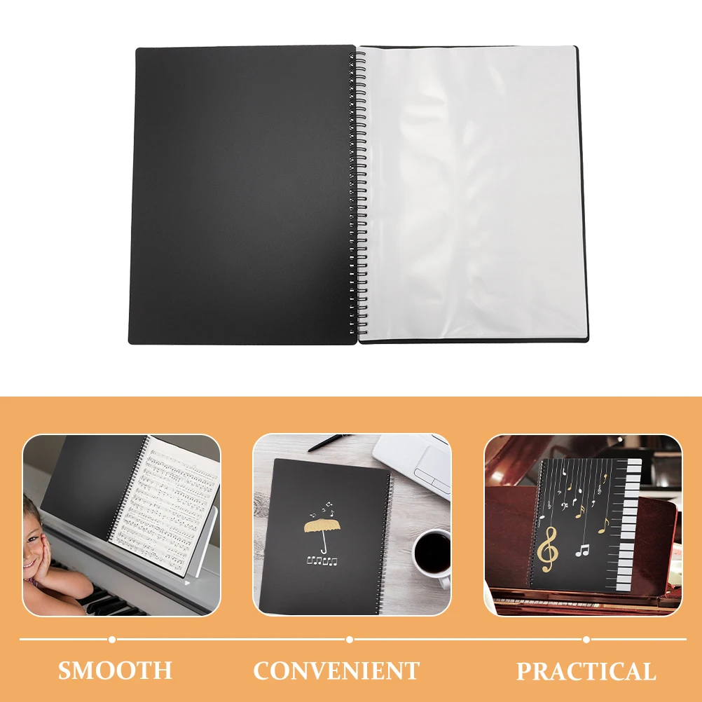 

Transparent Insert Bag of Information Book Document Organiser Piano Keys File Folder Organizer Desk Pp Storage Cardboard
