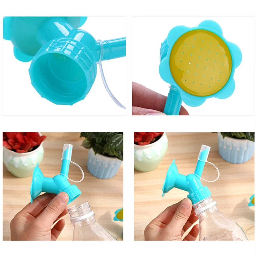 Dual Head Mini Watering Can Plastic Plant Bottle Watering Spout Small Watering Can for Indoor Plants Garden Accessories Sprinkle