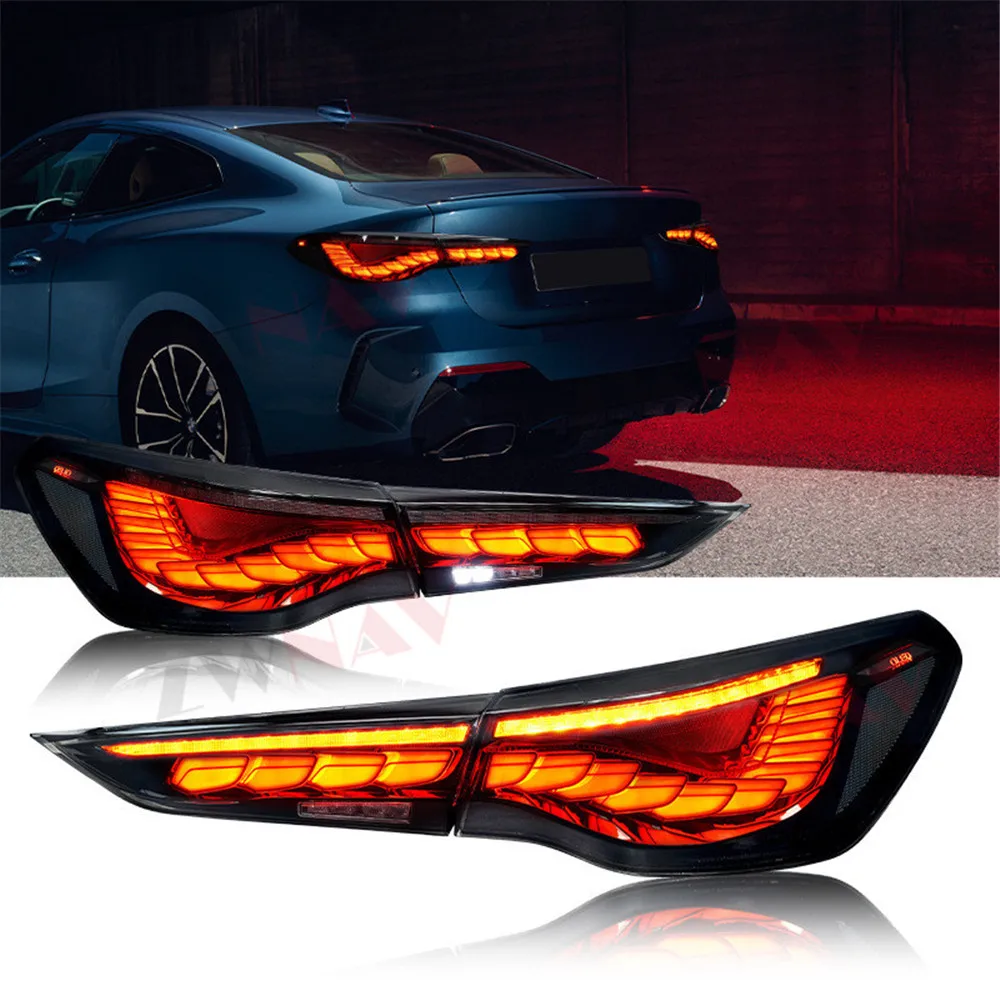 For BMW 4 Series 2020 2021 2022  Car Rear Light LED Taillight Lights Turn Signal Assembly Modification Lamp Accessory Night lamp