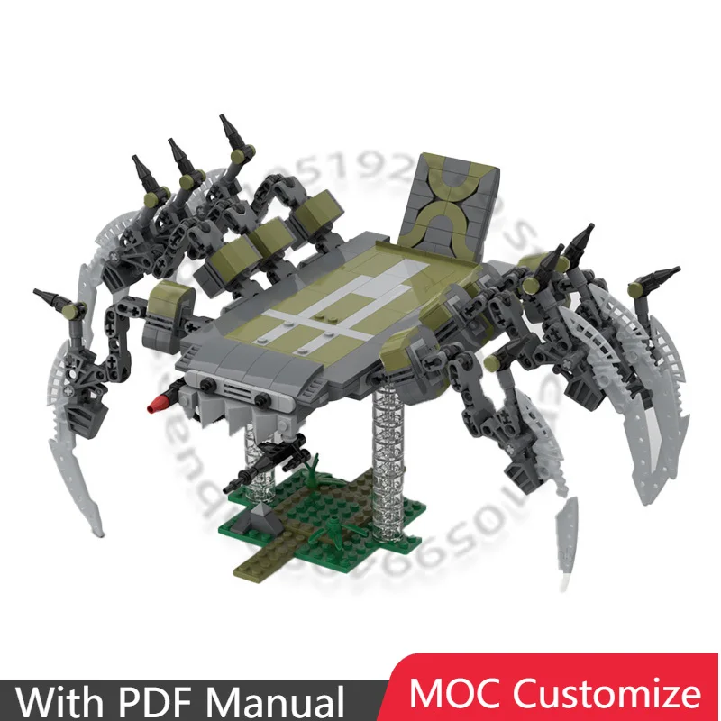 

778 деталей: Конструктор «Галактическая Империя» VT-67 Scarab Combat Platform MOC – Модульный конструктор для самостоятельной сборки, популярный подарок на праздники