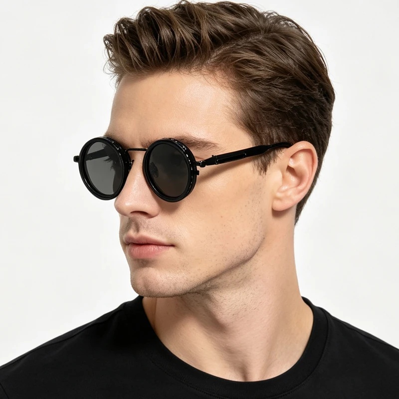 ND9 Adjustable Light Reduction Sunglasses Men Women Fishing Driving Filter Retro Eyewear UV400 Punk Polarized Sun Glasses