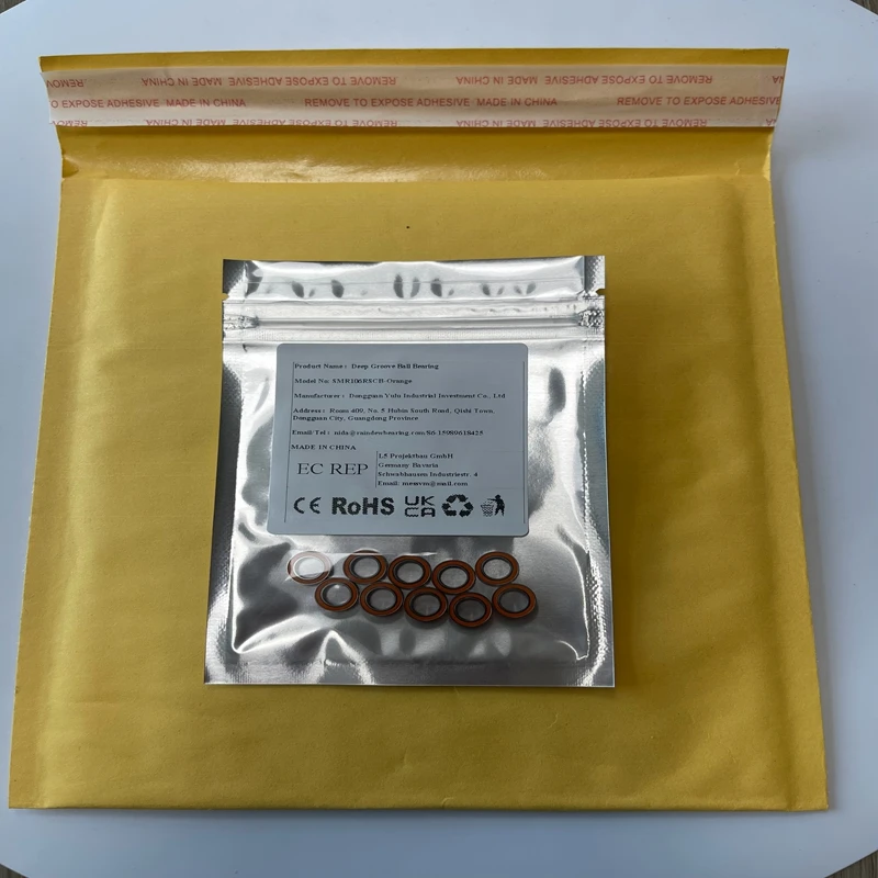 

5PCS SMR106RS CB 6X10X3 mm Ceramic Bearing ABEC-7 Miniature RC Motor SMR106RS CB Ball Bearings Ceramic Si3N4