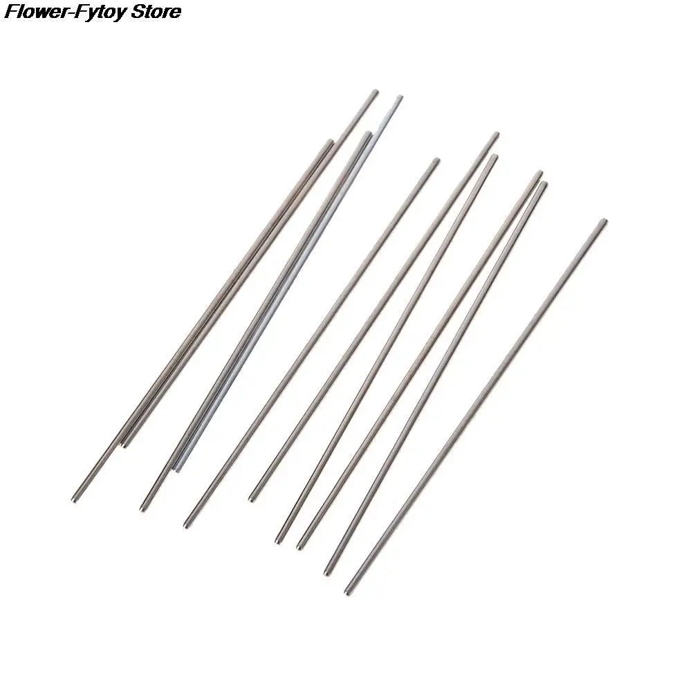 10 Pcs iron high quality 2*100mm Metal Model Axle Gear Shaft Diameter 2mm DIY Toy Accessories for Car Wholesale