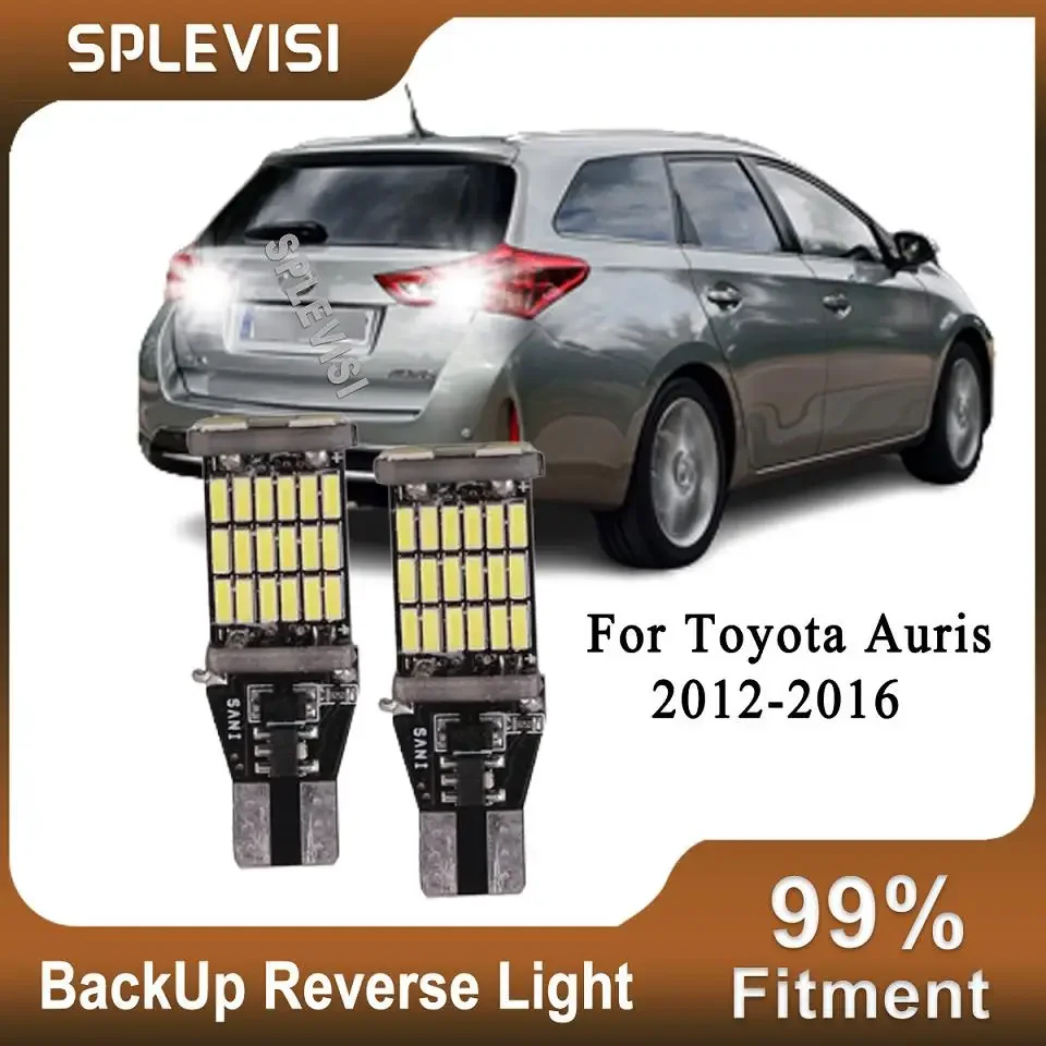 

2x LED White Reverse Backup Light Bulbs HID White Lmap For Toyota Auris 2012-2016 2012 2013 2014 2015 2016 6000K