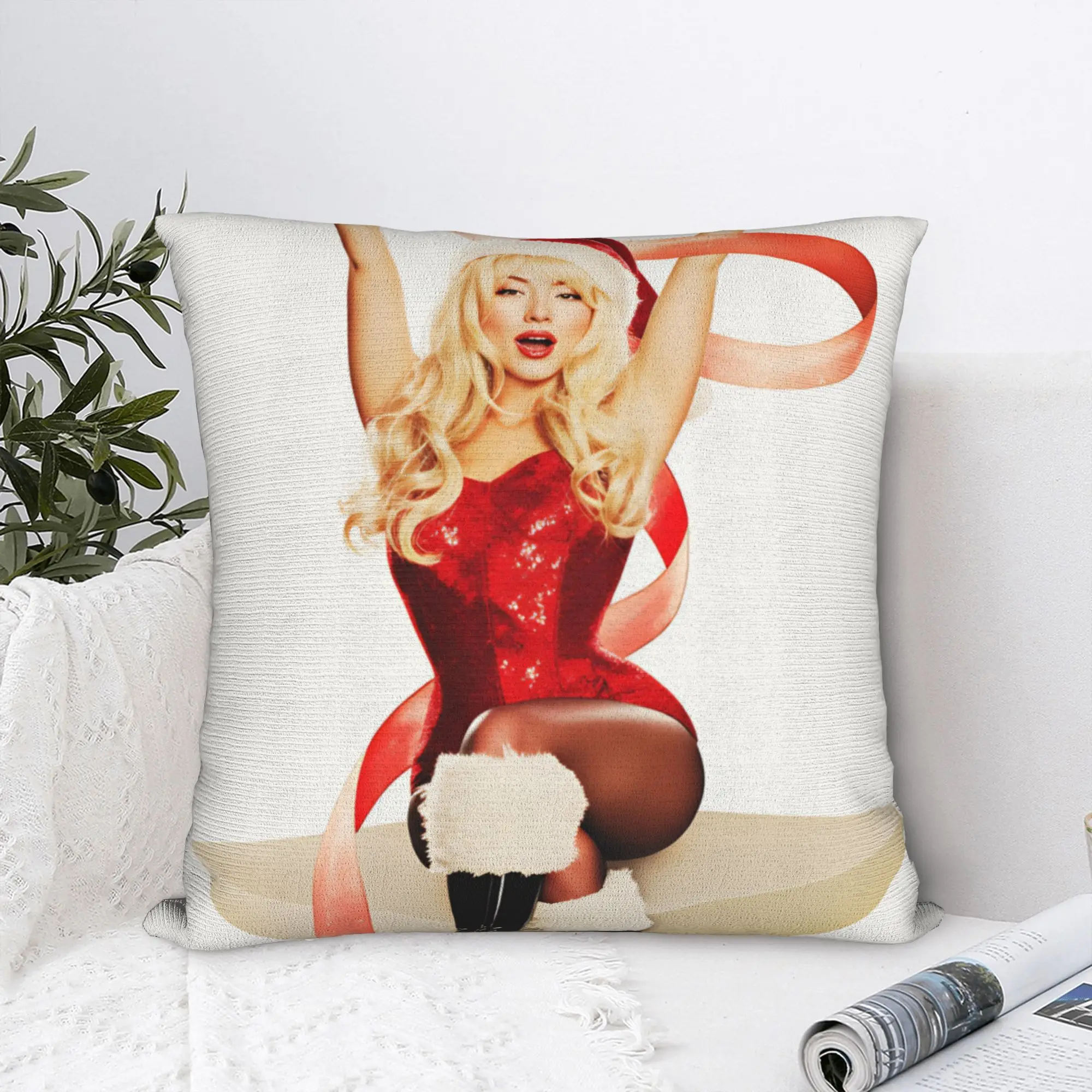 Sabrina Carpenters   Pillow Case  Kawaii Pillow Cover Square Pillowcases For Sofa Car Home Decor