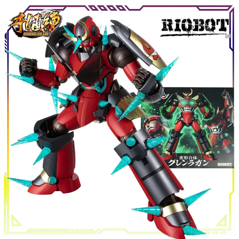 Sentinel Original RIOBOT Tianyuan Breaks Through The Red Lotus Snail Rock Series Gurren Lagann  Anime Action Figure Model Toys