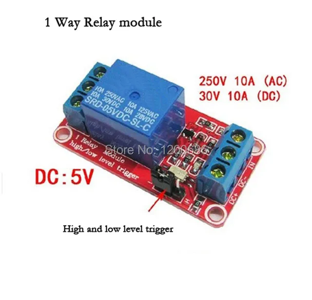 

5V One 1 Channel Relay Module Board Shield with optocoupler Support High and Low Level Trigger