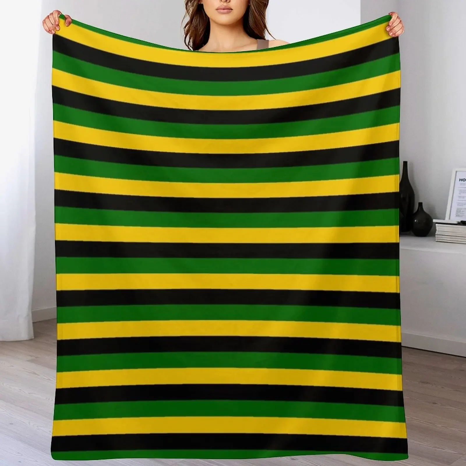 Northampton Saints Rugby Striped Throw Blanket Wrinkle Resistant Lightweight Blanket