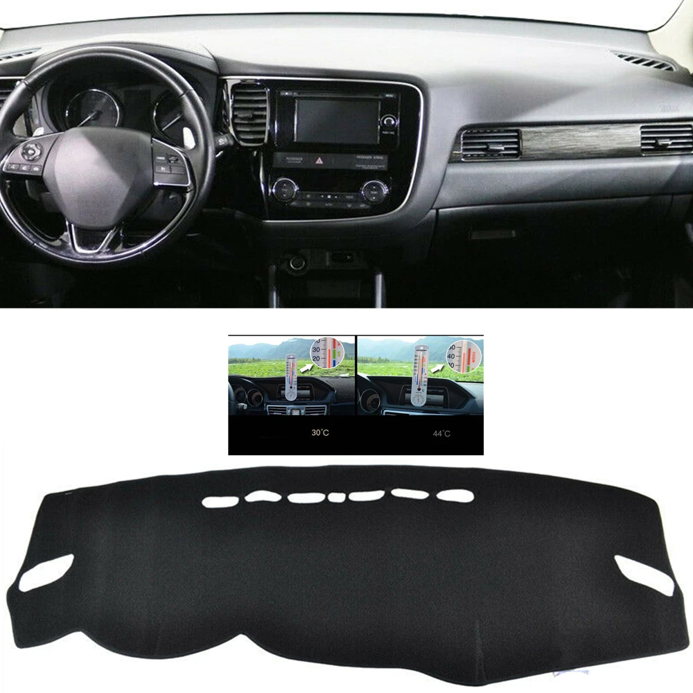 Front Dashboard Cover Carpet Dash Board Heat Proof Mat Shield Pad Shade Strip For Mitshubishi Outlander 2014-2019