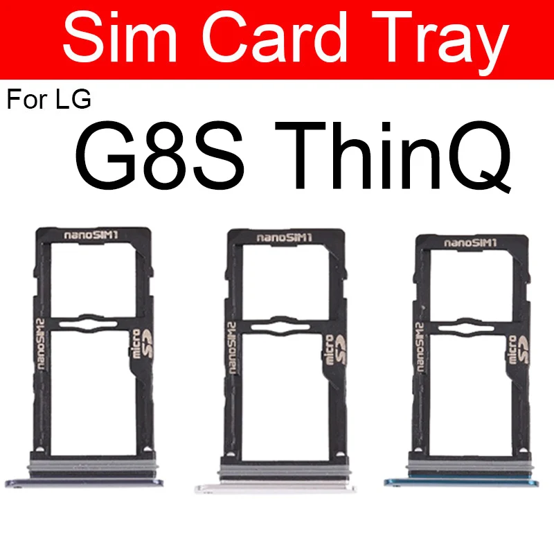 

SIM Card Tray For LG G8S ThinQ G8X SIM Card Reader Sim Tray Holder Sim Slot Replacement Parts