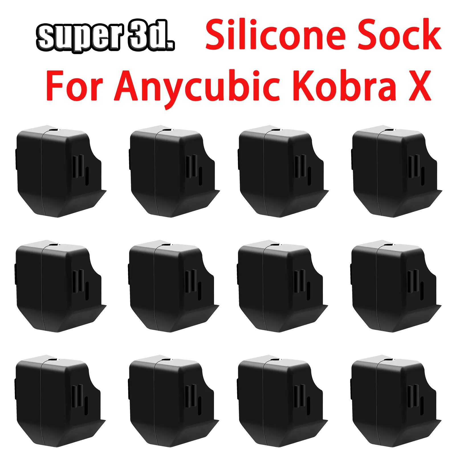 Anycubic Kobra X Nozzle Silicone Sock Nozzle Brush High Temp KX Toolhead Kobra 4 3D Printer Accessories Kobra X Hotend Cover