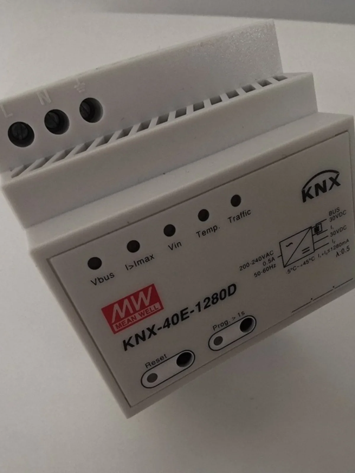 Taiwan Mingwei KNX-40E-1280/KNX-40E-1280D Knx/EIB Bus Power Module 1280mA