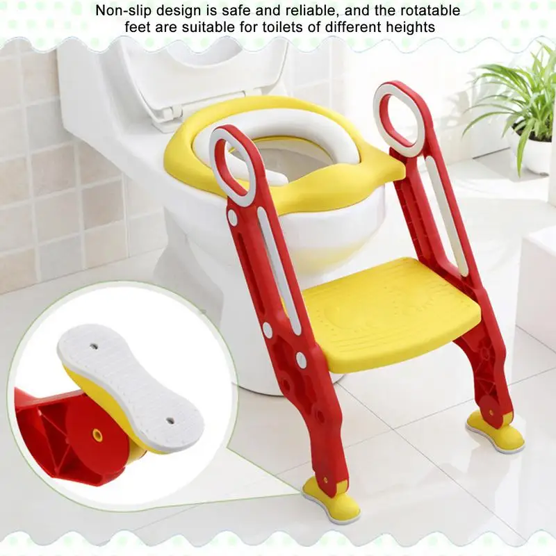 Stepped Children\'s Toilet Foldable Foot Stool Multifunctional Toilet Boy Girl Baby Toilet Training Potty Ladder For Kids