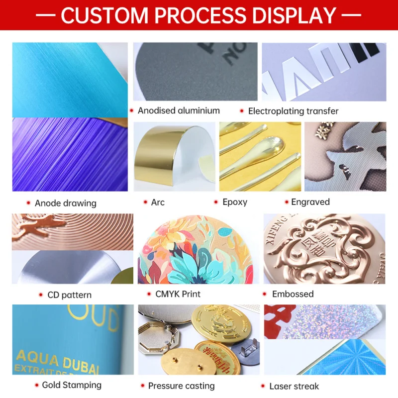 custom.Customized Embossed Aluminum Metal Wine Perfume Stickers Waterproof 3D Label Personalized Packaging Aluminum Labels Stick